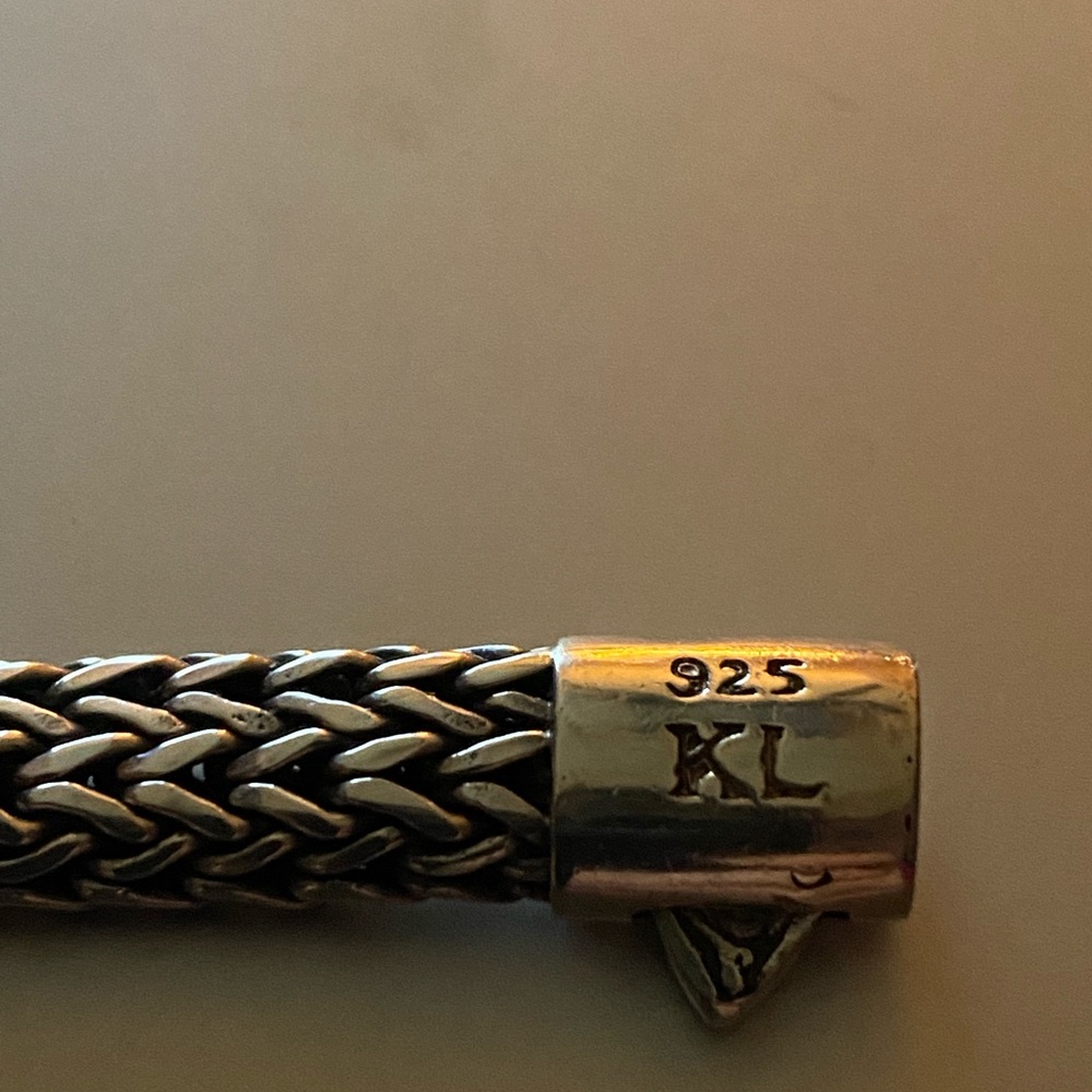 Silver bracelet 925 pure authentic handmade in Bali. 7.5”8mm wide. Perfect - Picture 15 of 15